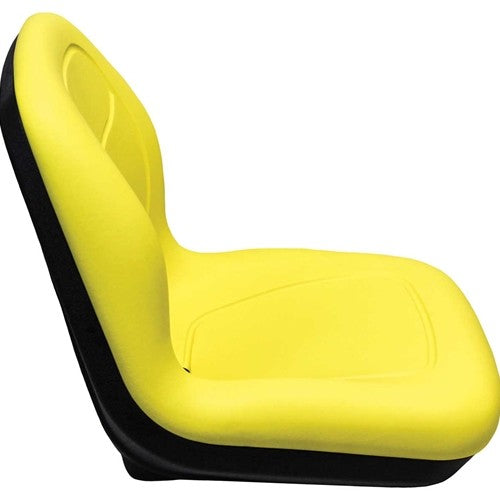 AGCO Lawn Mower Replacement Bucket Seat - Fits Various Models - Yellow Vinyl