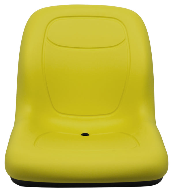 John Deere Skid Steer Bucket Seat - Fits Various Models - Yellow Vinyl