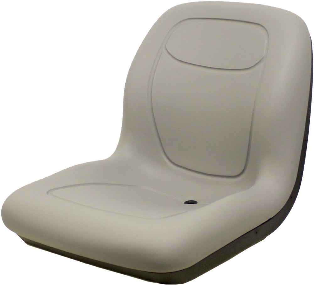 Kubota Lawn Mower Replacement Bucket Seat - Fits Various Models - Gray Vinyl