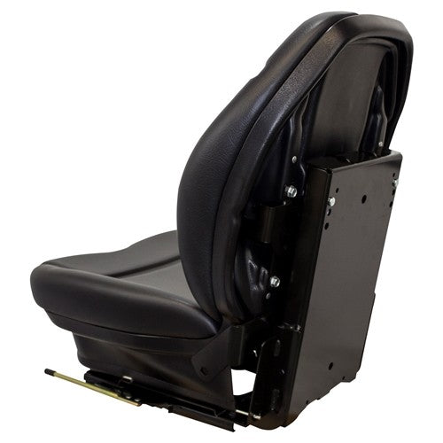 Caterpillar Roller/Compactor Seat & Mechanical Suspension - Fits Various Models - Black Vinyl