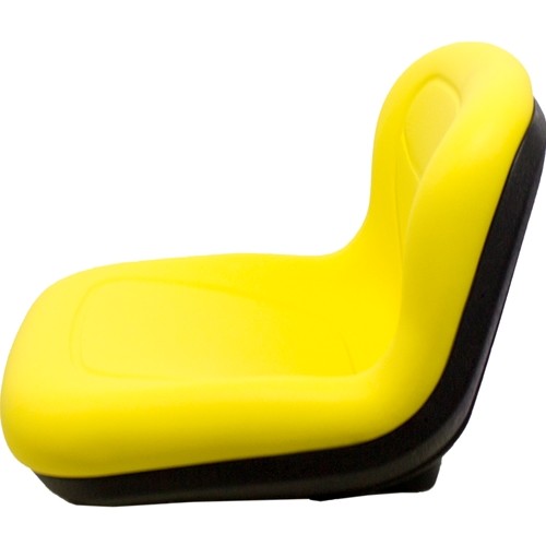 AGCO Lawn Mower Replacement Bucket Seat - Fits Various Models - Yellow Vinyl