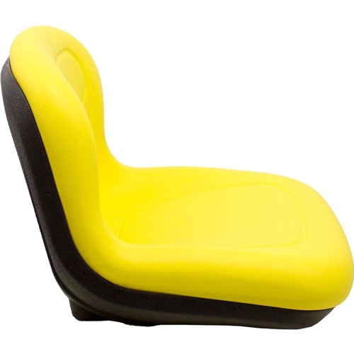 AGCO Lawn Mower Replacement Bucket Seat - Fits Various Models - Yellow Vinyl