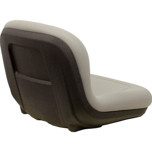 Dixon Lawn Mower Replacement Bucket Seat - Fits Various Models - Gray Vinyl