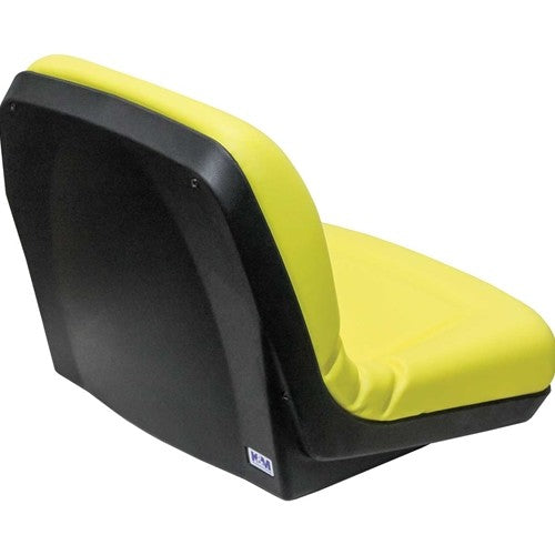 Hustler Lawn Mower Replacement Bucket Seat - Fits Various Models - Yellow Vinyl