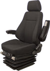 Caterpillar Excavator Replacement Seat & Air Suspension - Fits Various Models - Black Cloth