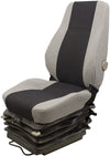 Dresser Wheel Loader Seat & Air Suspension - Fits Various Models - Gray Cloth
