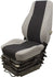 Kobelco Excavator Replacement Seat & Air Suspension - Fits Various Models - Gray Cloth