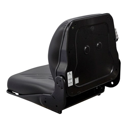 Bobcat Excavator Replacement Seat & Semi-Suspension - Fits Various Models - Black Vinyl