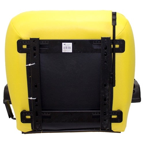 John Deere Compactor Replacement Seat Assembly w/Arms - Fits Various Models - Yellow Vinyl