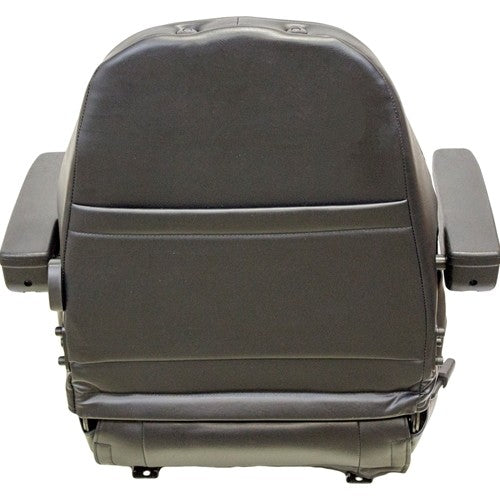 Bobcat 328 Excavator Replacement Seat Assembly w/Arms - Black Vinyl