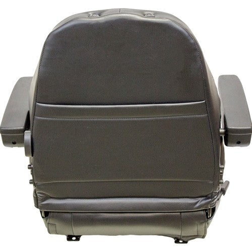 Land Pride Lawn Mower Seat Assembly w/Arms - Fits Various Models - Black Vinyl