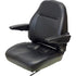 New Holland L778 Skid Steer Seat Assembly w/Arms - Black Vinyl