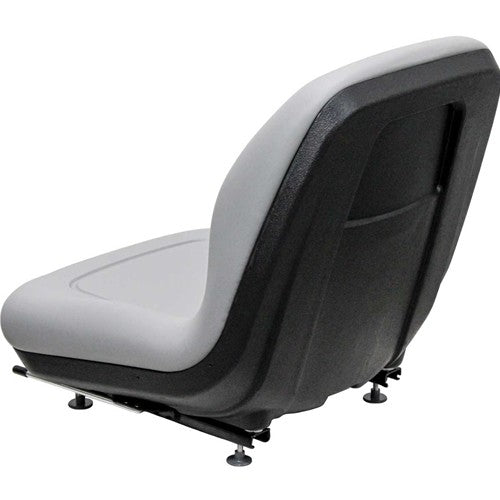 Case 570L XT Skip Loader Replacement Bucket Seat - Gray Vinyl