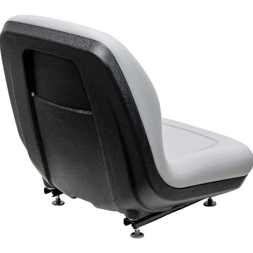 Case 570L XT Skip Loader Replacement Bucket Seat - Gray Vinyl