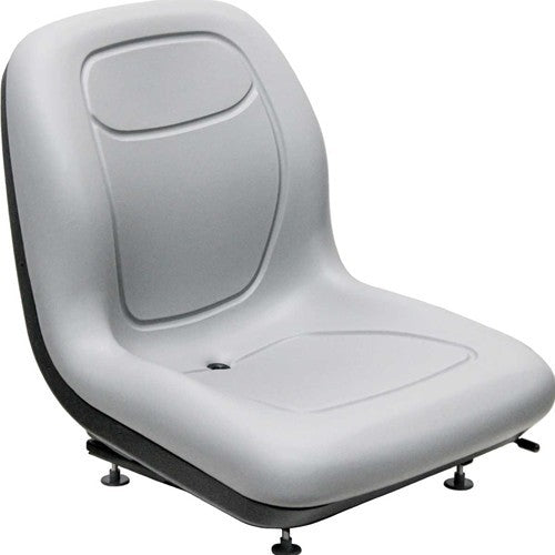 Ford Loader/Backhoe Replacement Bucket Seat - Fits Various Models - Gray Vinyl