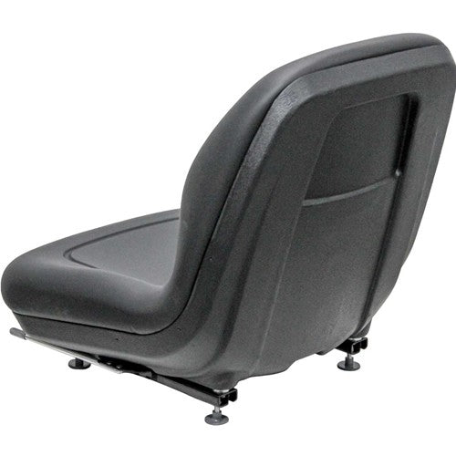 Case 570L XT Skip Loader Replacement Bucket Seat - Black Vinyl