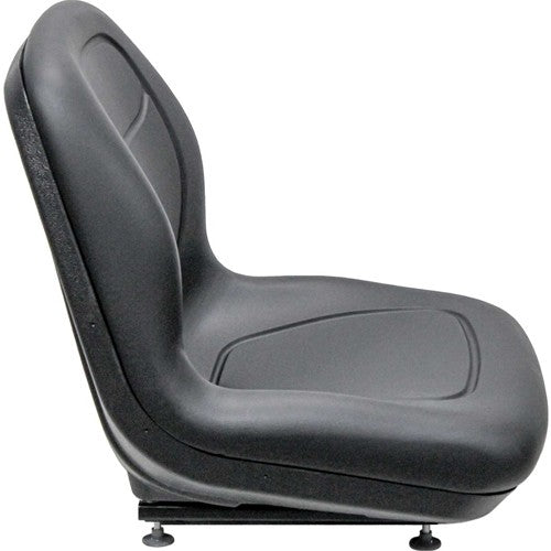 Case 570L XT Skip Loader Replacement Bucket Seat - Black Vinyl