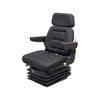 John Deere Telehandler Replacement Seat & Air Suspension - Fits Various Models - Black Cloth