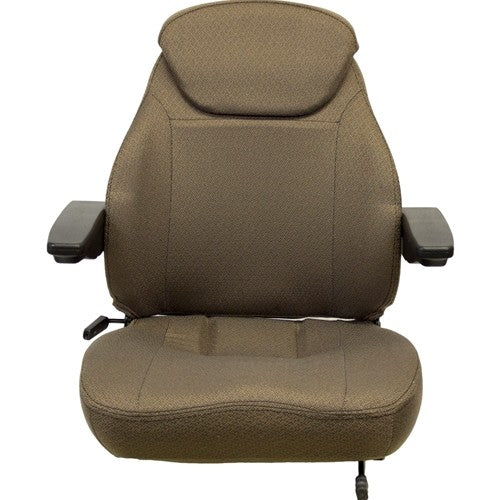 Komatsu Wheel Loader Seat Assembly - Fits Various Models - Brown Cloth