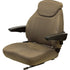 Volvo L220D Wheel Loader Seat Assembly - Brown Cloth