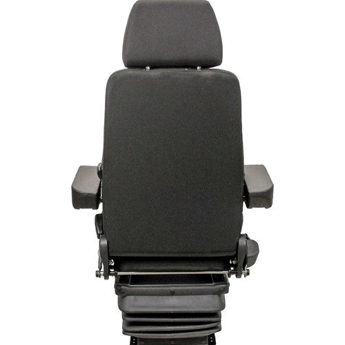 Case CX-D Series Excavator Replacement Seat & Mechanical Suspension - Fits Various Models - Black Cloth