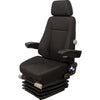 Case CX-D Series Excavator Replacement Seat & Air Suspension - Fits Various Models - Black Cloth