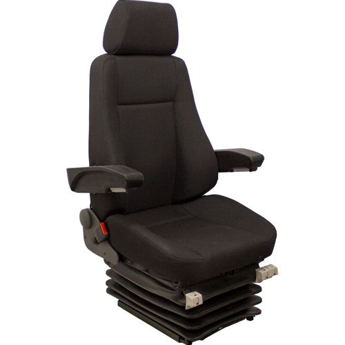 Case CX-D Series Excavator Replacement Seat & Air Suspension - Fits Various Models - Black Cloth