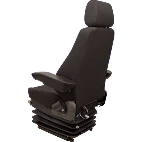 Case CX-D Series Excavator Replacement Seat & Air Suspension - Fits Various Models - Black Cloth