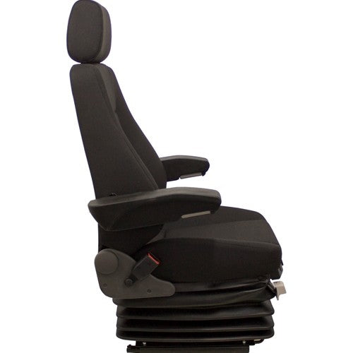 Case CX-D Series Excavator Replacement Seat & Air Suspension - Fits Various Models - Black Cloth