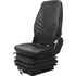 Case F Series Wheel Loader Seat & Mechanical Suspension - Fits Various Models - Black Vinyl