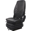 Case F Series Wheel Loader Seat & Mechanical Suspension - Fits Various Models - Black Vinyl