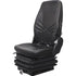 Case F Series Wheel Loader Seat & Mechanical Suspension - Fits Various Models - Black Vinyl