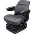 Case IH 5100-5200 Series Maxxum Tractor Replacement Seat & Air Suspension - Fits Various Models - Gray Cloth