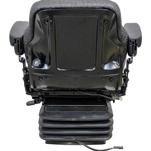 Case IH 5100-5200 Series Maxxum Tractor Replacement Seat & Air Suspension - Fits Various Models - Gray Cloth