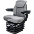 Case IH 5100-5200 Series Maxxum Tractor Replacement Seat & Air Suspension - Fits Various Models - Gray Cloth