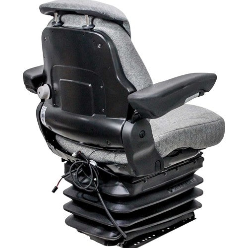 Case IH 9100 Series/Steiger Series Tractor Seat & Air Suspension - Fits Various Models - Gray Cloth