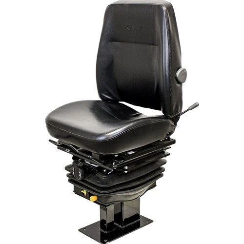 Caterpillar 416-450 Series Loader/Backhoe Replacement Seat & Mechanical Suspension - Fits Various Models - Black Vinyl