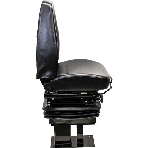 Caterpillar 416-450 Series Loader/Backhoe Replacement Seat & Mechanical Suspension - Fits Various Models - Black Vinyl