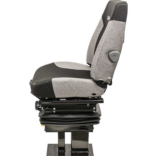 Caterpillar 416-450 Series Loader/Backhoe Replacement Seat & Mechanical Suspension Kit - Fits Various Models - Gray Cloth