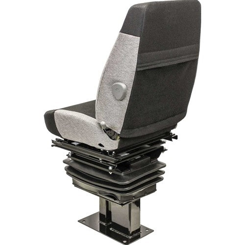 Caterpillar 416-450 Series Loader/Backhoe Replacement Seat & Mechanical Suspension Kit - Fits Various Models - Gray Cloth