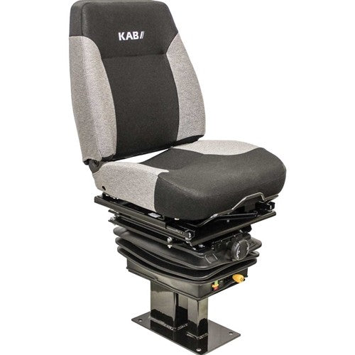 Caterpillar 416-450 Series Loader/Backhoe Replacement Seat & Mechanical Suspension Kit - Fits Various Models - Gray Cloth