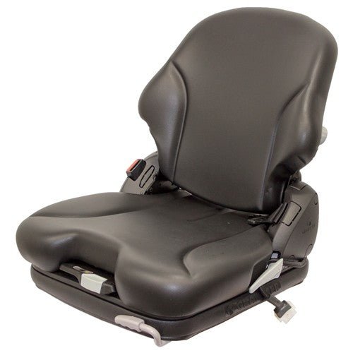 Grasshopper 600-700 Series Front Mount Tractor Mower Replacement Seat & Air Suspension - Fits Various Models - Black Vinyl