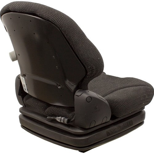 Grasshopper 600-700 Series Front Mount Tractor Mower Replacement Seat & Air Suspension - Fits Various Models - Black Cloth