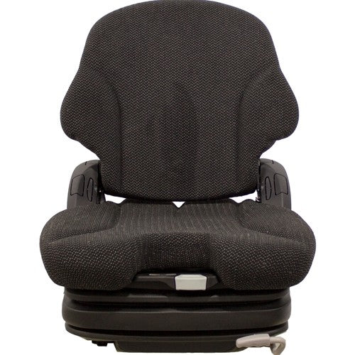 Grasshopper 600-700 Series Front Mount Tractor Mower Replacement Seat & Air Suspension - Fits Various Models - Black Cloth