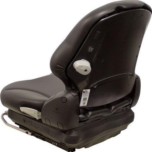 Grasshopper 600-700 Series Front Mount Tractor Mower Replacement Seat & Mechanical Suspension - Fits Various Models - Black Vinyl