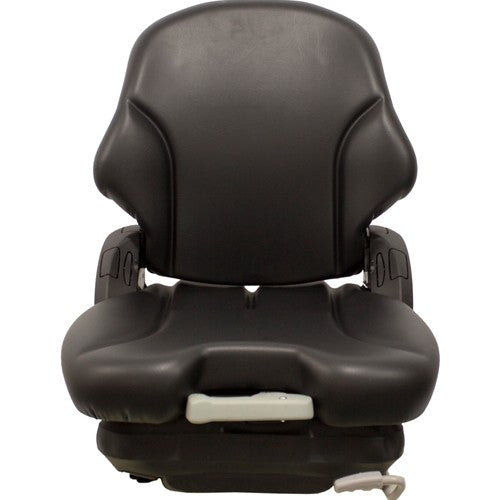 Grasshopper 600-700 Series Front Mount Tractor Mower Replacement Seat & Mechanical Suspension - Fits Various Models - Black Vinyl