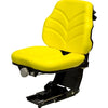 John Deere 5E Series Tractor Replacement Utility Suspension Seat Assembly - Fits Various Models - Yellow Vinyl