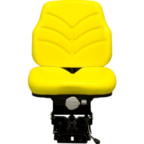 John Deere 5E Series Tractor Replacement Utility Suspension Seat Assembly - Fits Various Models - Yellow Vinyl