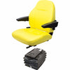 John Deere 5E Series Tractor Replacement Seat & Air Suspension - Fits Various Models - Yellow Vinyl