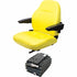 John Deere 5E Series Tractor Replacement Seat & Mechanical Suspension - Fits Various Models - Yellow Vinyl